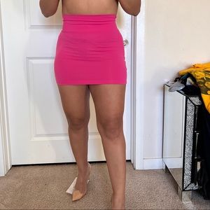 High waist mini skirt